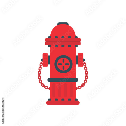 Fire hose icon. Red water pipes are used to extinguish fires.