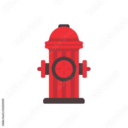Fire hose icon. Red water pipes are used to extinguish fires.