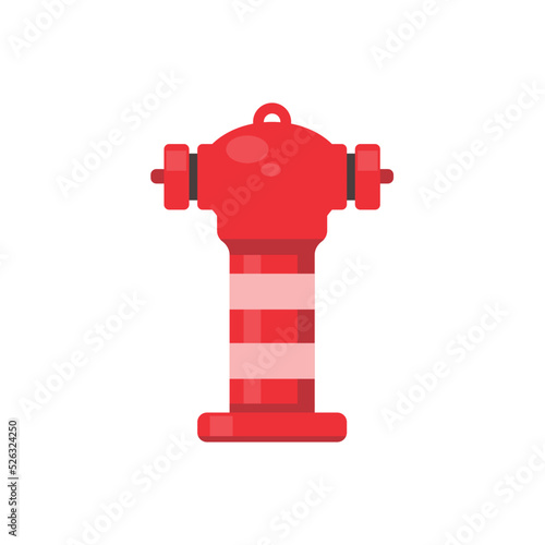 Fire hose icon. Red water pipes are used to extinguish fires.