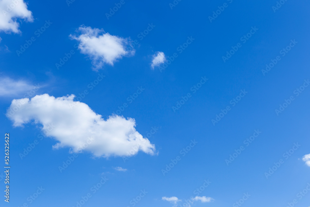 White cloud over blue sky background, season and weather concept, nature background White cloud over blue sky background, season and weather concept, nature background