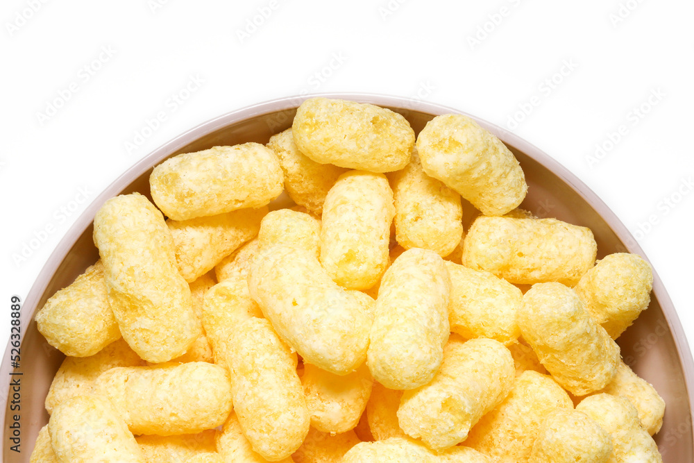 Sweet corn sticks in a bowl. Shallow depth of field Sweet corn sticks in a bowl. Shallow depth of field