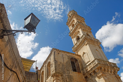 Tableau sur toile Maglie, Salento, the tower of the Cathedral, Apulia, Italy