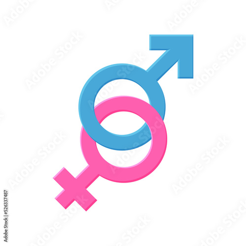 Icons and symbols for Male and female 