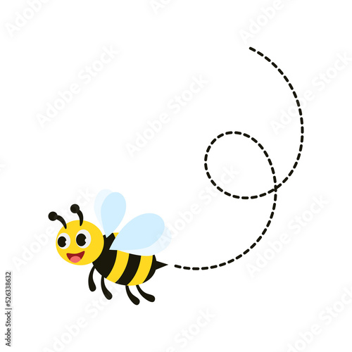 Different bee and honeycomb vector and icon