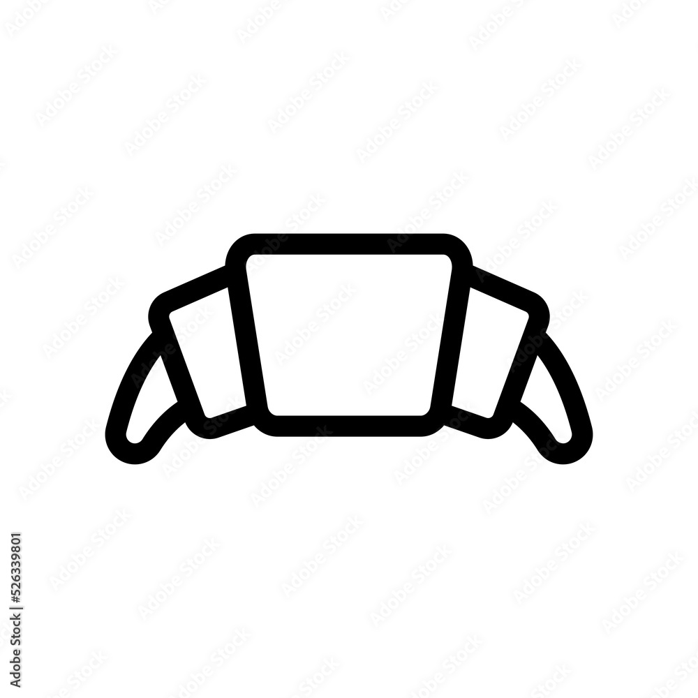 croissant line icon illustration vector graphic croissant line icon illustration vector graphic