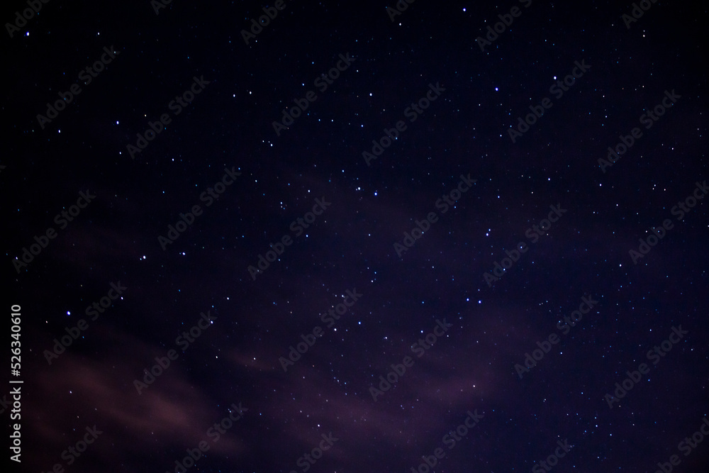 Night sky with stars and clouds in summer Night sky with stars and clouds in summer