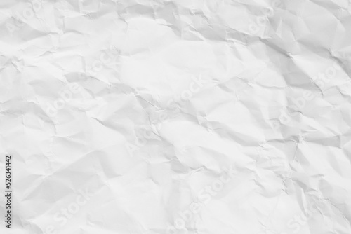 White crumpled paper texture background...