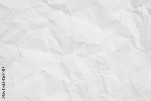 White crumpled paper texture background...