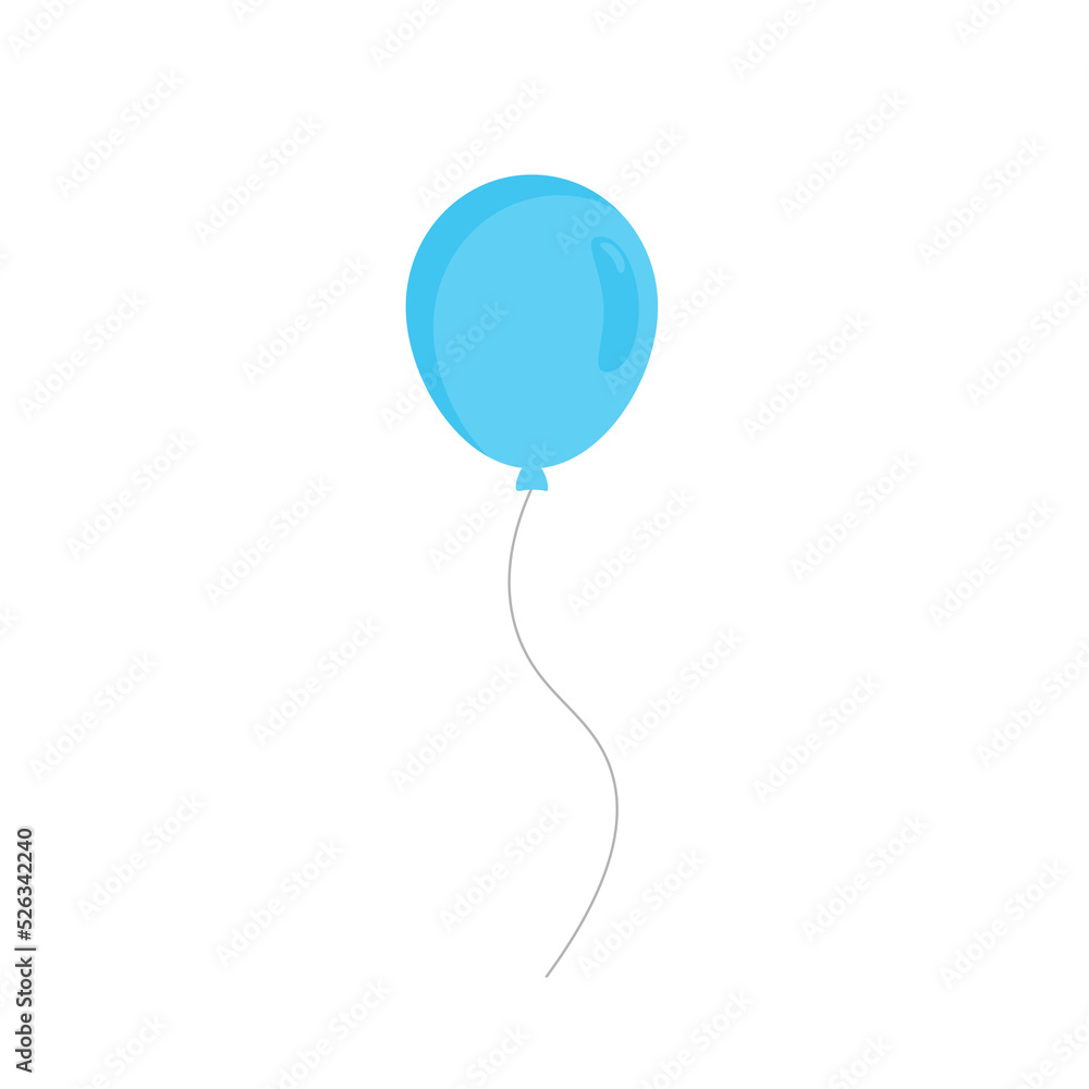 Happy birthday feast, birthday party, many colorful balloons, flat vector illustration and icons Happy birthday feast, birthday party, many colorful balloons, flat vector illustration and icons