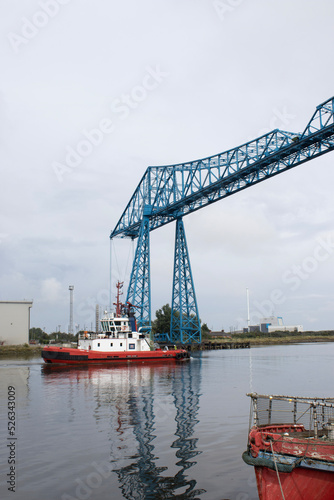 Obraz na płótnie The Tees Transporter Bridge at Middlesbrough w salonie