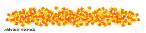 Fotografi Halloween candy corn border banner