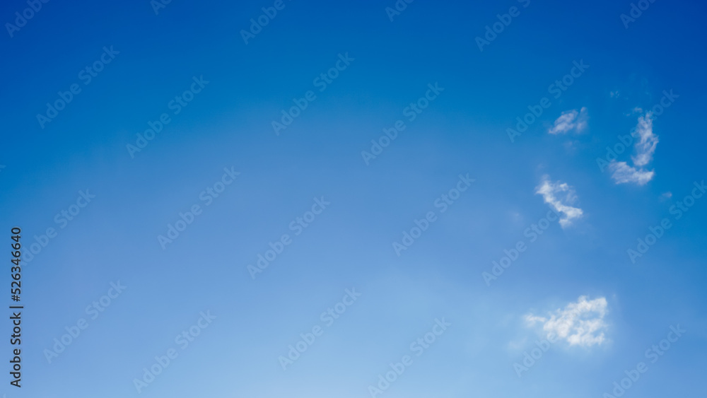 blue sky background with small clouds in panoramic view. blue sky background with small clouds in panoramic view.