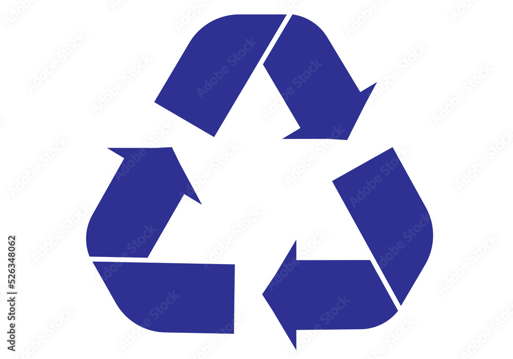recycle symbol isolated on white background recycle symbol isolated on white background