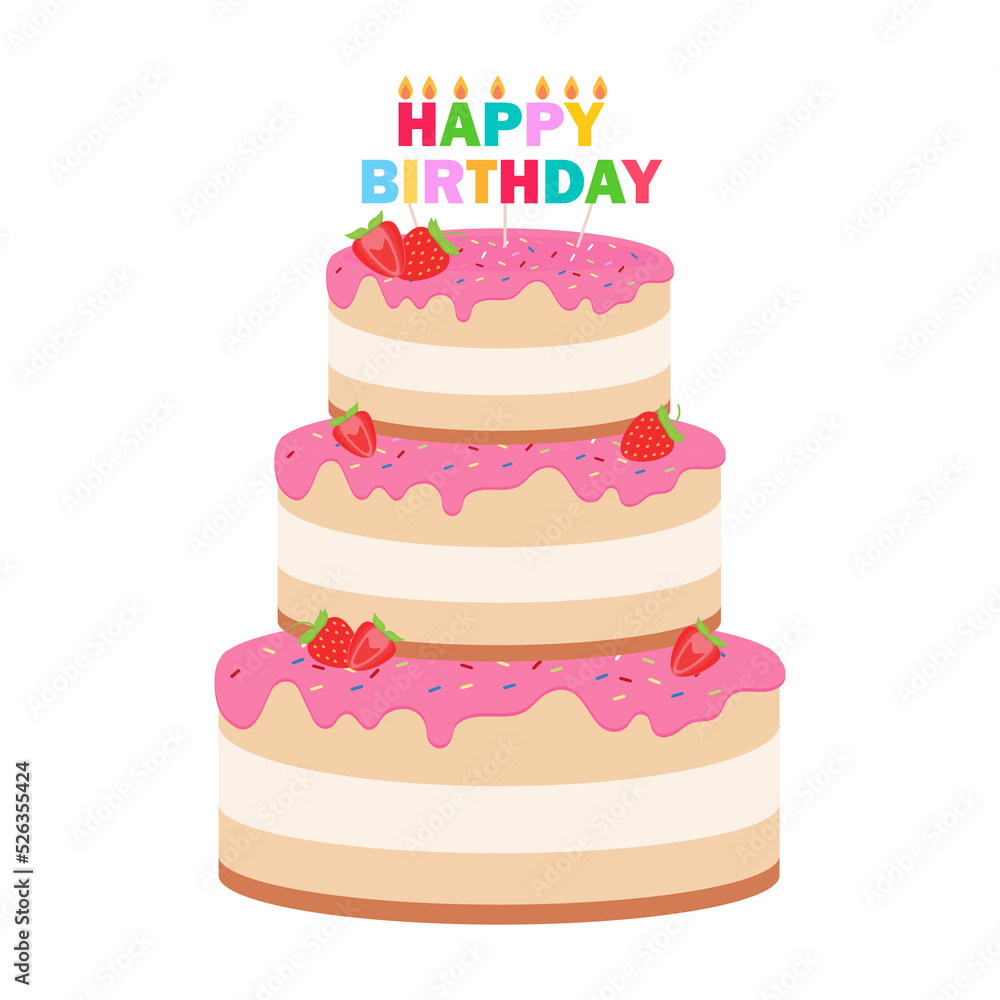 Happy birthday, party birthday, cake box,fruit Cake,Chocolate Cake,Celebration Party birthday candles set isolated flat vector graphic design illustration And icon elements Happy birthday, party birthday, cake box,fruit Cake,Chocolate Cake,Celebration Party birthday candles set isolated flat vector graphic design illustration And icon elements