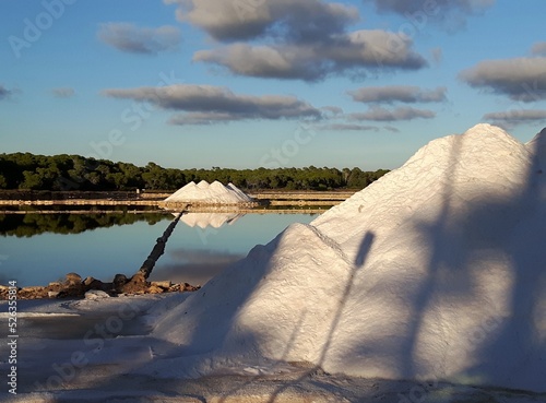 Salt lakes at Colònia de Sant Jordi, Mallorca, Spain
