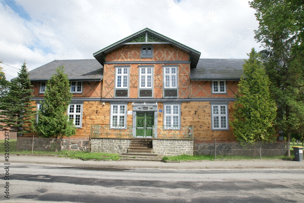 Dom. Żuławki. Skansen Architektury Drewnianej. Polska - Pomorze - Żuławy.