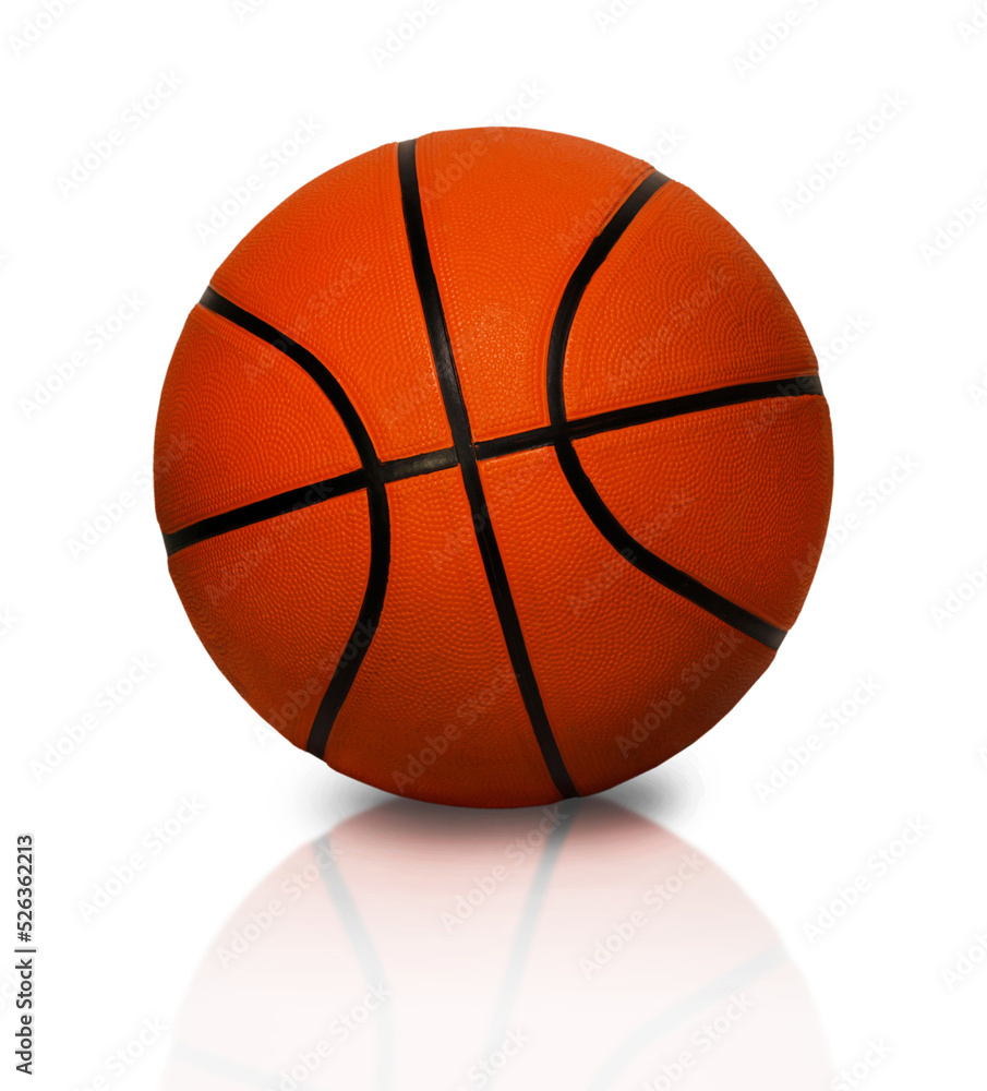 isolated image of a basketball on a white background