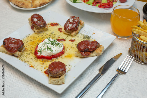 Meatballs - Stock image stock photo
Appetizer, Barbecue Grill, Beef, Cabbage, Cooked