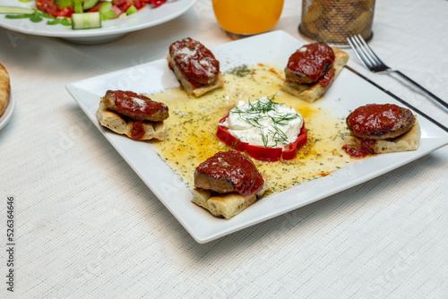 Meatballs - Stock image stock photo
Appetizer, Barbecue Grill, Beef, Cabbage, Cooked
