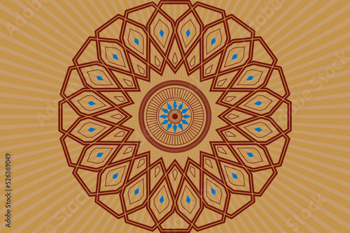 Islamic mosque arabesque motif style art