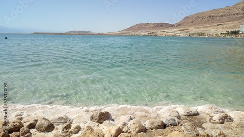 sea and rocks of deadsea israel