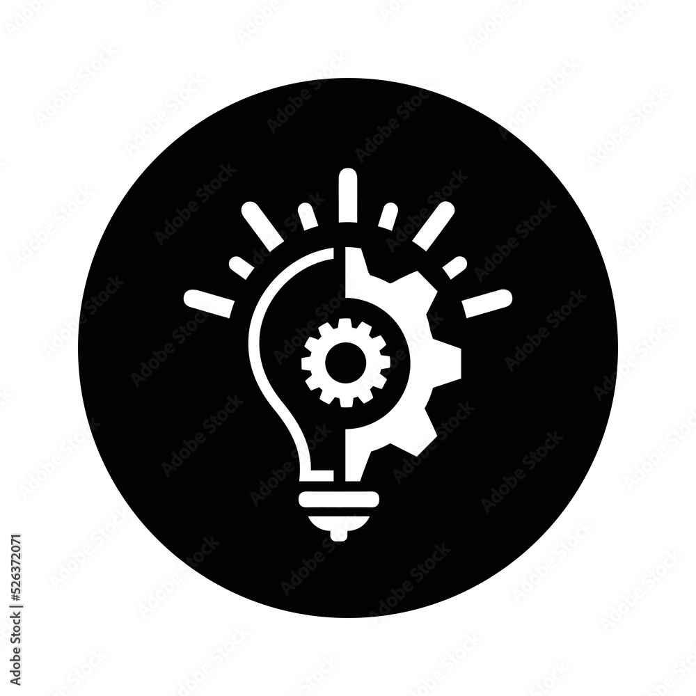 Creativity, idea, setting, bulb icon. Black vector sketch. Creativity, idea, setting, bulb icon. Black vector sketch.