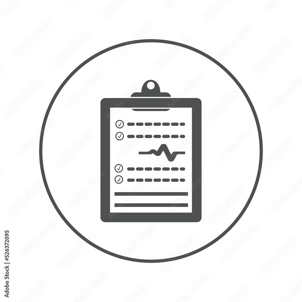 Healthcare clipboard patient chart icon | Circle version icon | Healthcare clipboard patient chart icon | Circle version icon |
