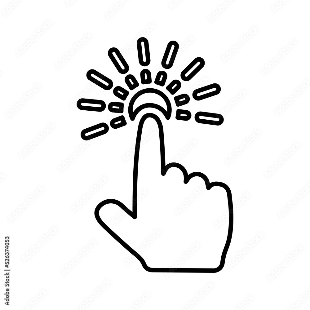 Obraz premium Mouse, cursor, click, device line icon. Outline vector.