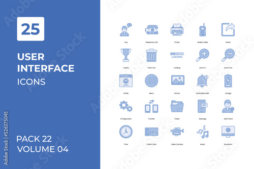 User Interface icons collection. Set contains such Icons as android, app icons set, designer icons, more 