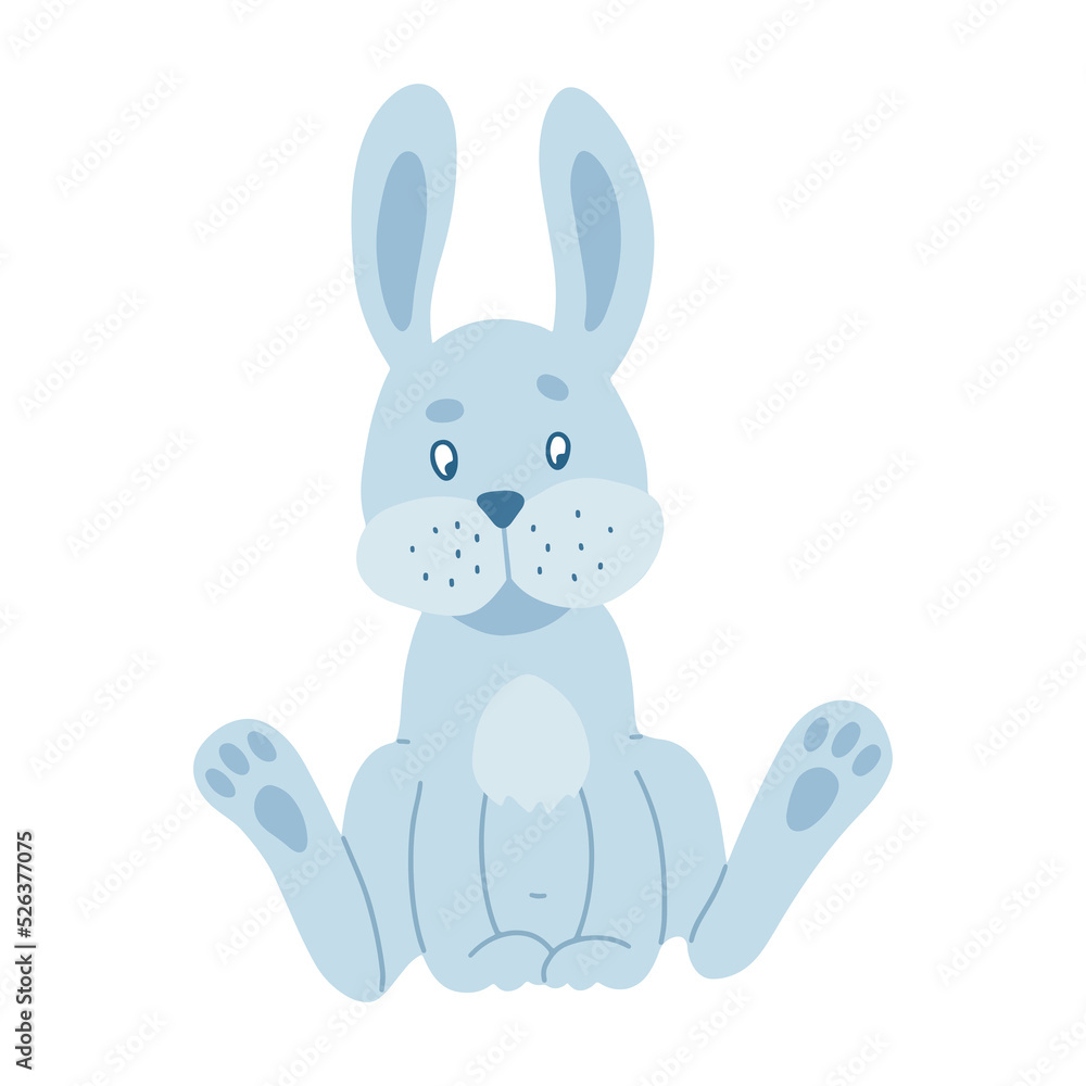 Fototapeta premium Blue rabbit