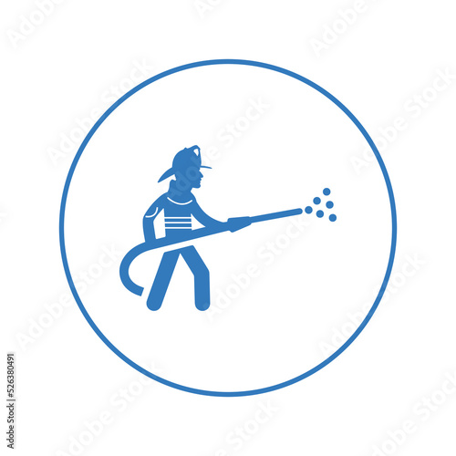 Emergency extinguish fire icon | Circle version icon |