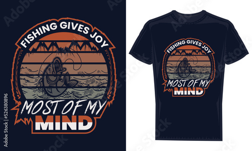 Colorful amazing best fishing knot t-shirt design template vector.