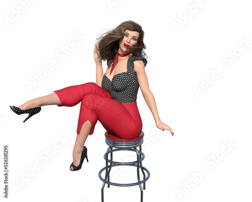 woman sitting on chair