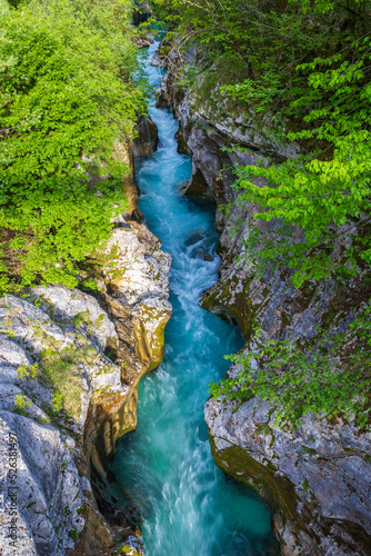 Great Soca Gorge  Velika korita Soce   Triglavski national park  Slovenia