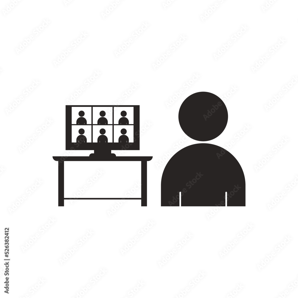 virtual meeting icon virtual meeting icon