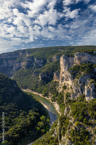 Tableau sur toile Gorges de Ardeche, Auvergne-Rhone-Alpes, France