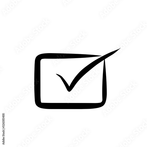 Vector collection of hand drawn check (V)