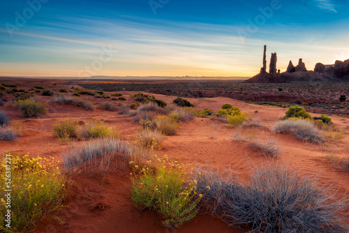 Morning light over Monument Valley photo