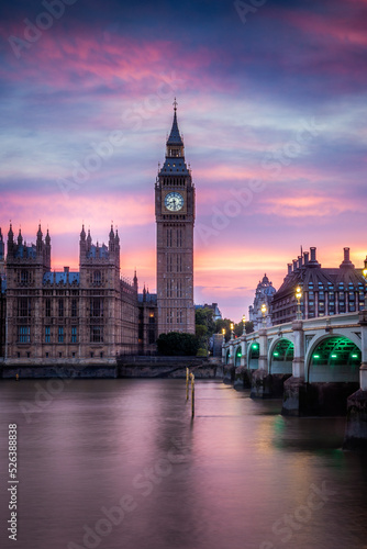 Big Ben and the Houses of Parliament at sunset