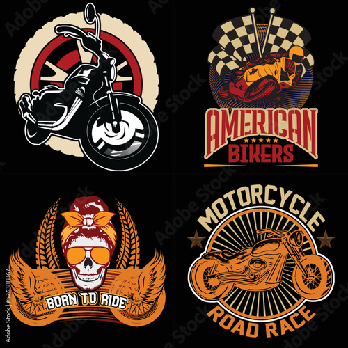 Motorbike lover art and special t-shirt design bundles  