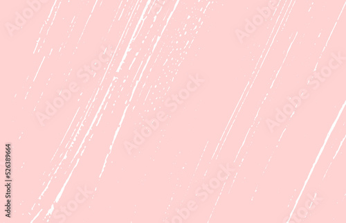 Grunge texture. Distress pink rough trace. Glamoro photo