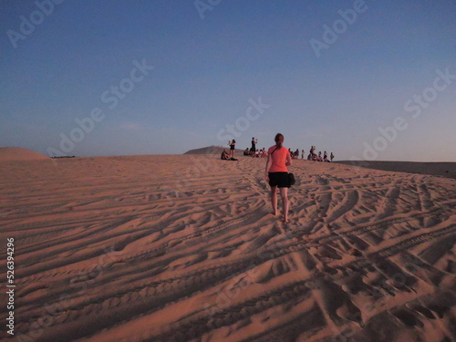 White Sand Dunes near Mui Ne,Tourist attraction in Phan Thiet, Vietnam photo