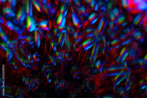Colorful light trails with motion blur effect. defocused