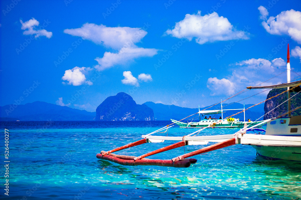 El Nido Palawan Philippines Puerto Princesa boat Stock Photo | Adobe Stock