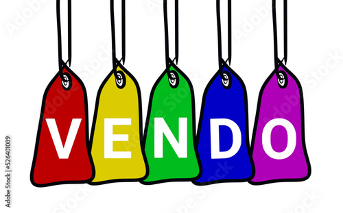 sale tags on the market