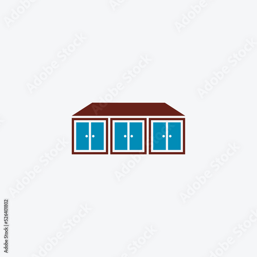 kitchen cabinets logo design vector