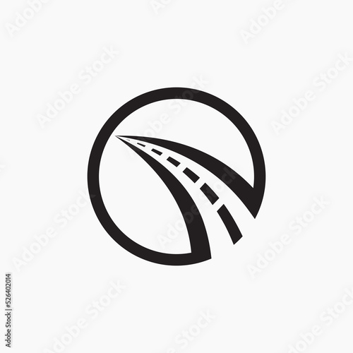 road Infrastructure company logo design vector