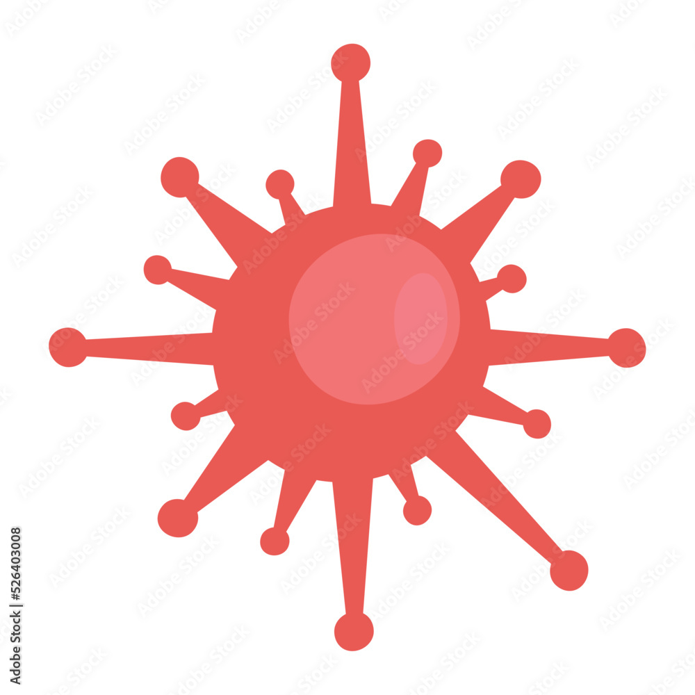 covid19 particle red covid19 particle red