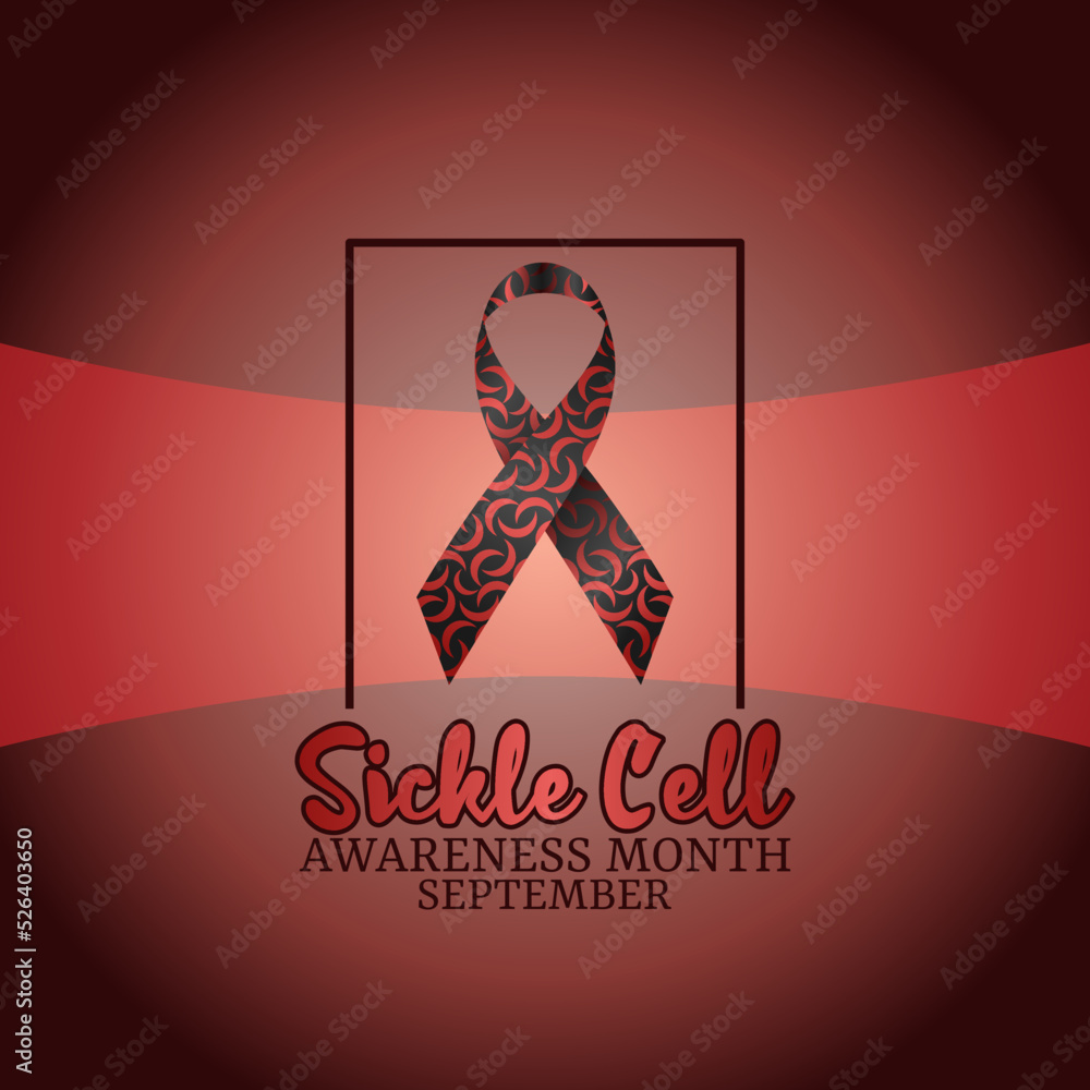 vector graphic of sickle cell awareness month good for sickle cell