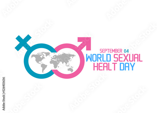 vector graphic of world sexual health day good for world sexual health day celebration. flat design. flyer design.flat illustration. photo